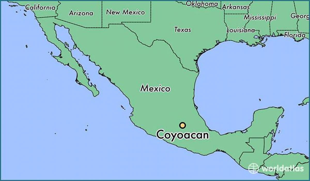 coyoacan মেক্সিকো শহর মানচিত্র
