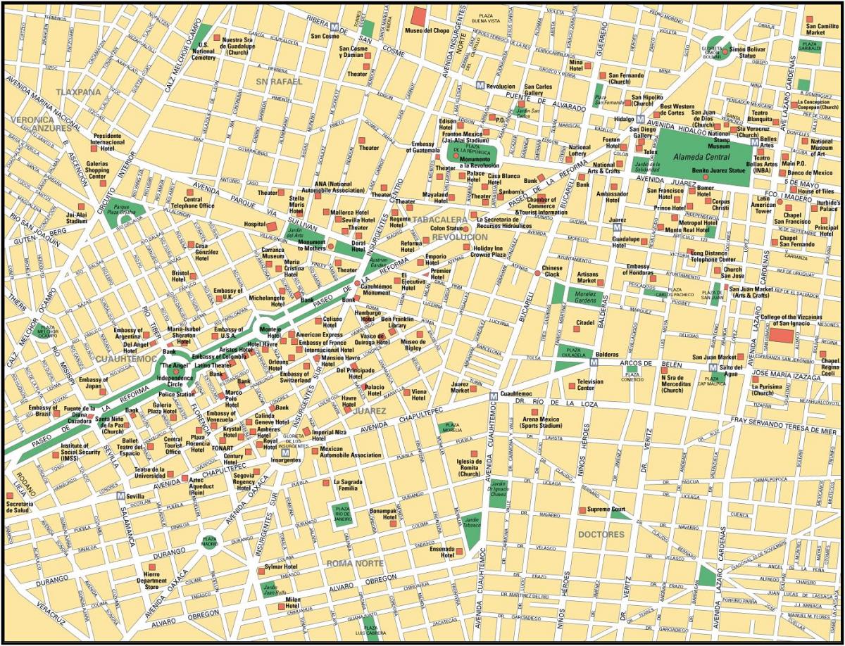map of Mexico শহর ঘুরে বেড়ানোর