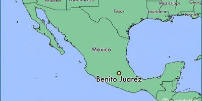 Benito juarez, মেক্সিকো মানচিত্র