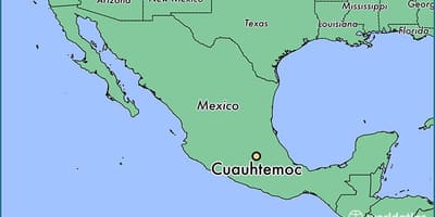 মানচিত্র cuauhtemoc মেক্সিকো 