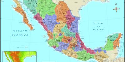 Map of Mexico, শহর zip কোড